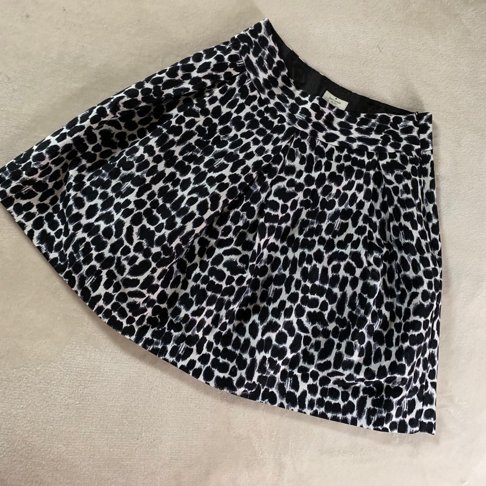 Kate Spade Leopard Print Coreen Size 6 Skirt